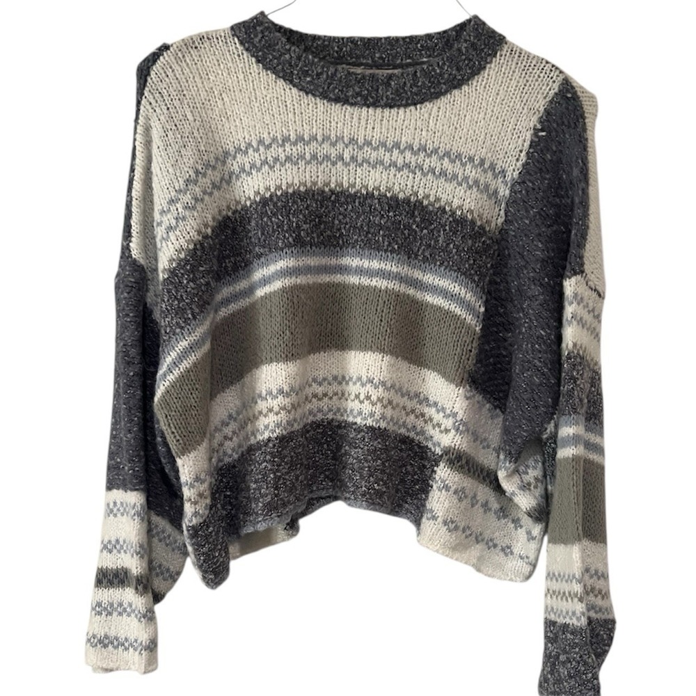 Sincerely Jules Striped Oversized Knit Sweater Women's Small NWOT